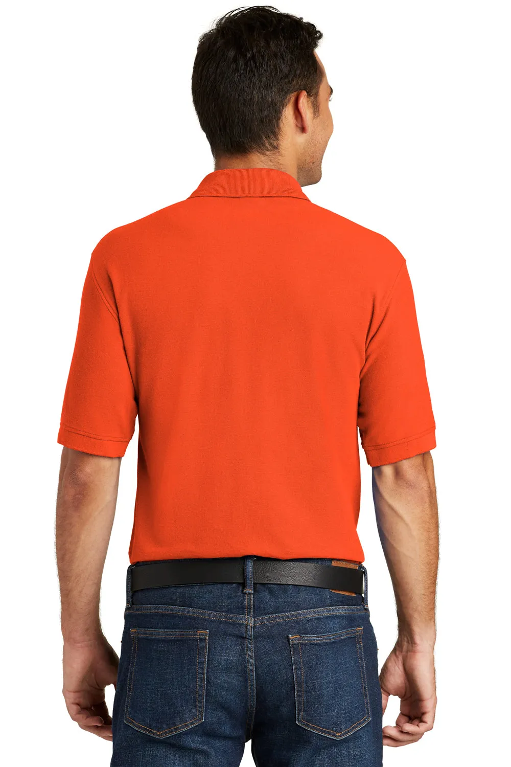 Port & Company Mens Core Stain Resistant Short Sleeve Polo Shirt - Orange - Closeout  Buy the latest Clothing Port-Company