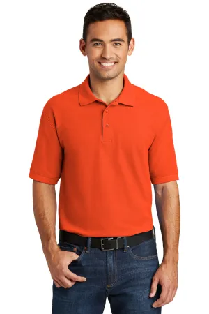 Port & Company Mens Core Stain Resistant Short Sleeve Polo Shirt - Orange - Closeout  Buy the latest Clothing Port-Company