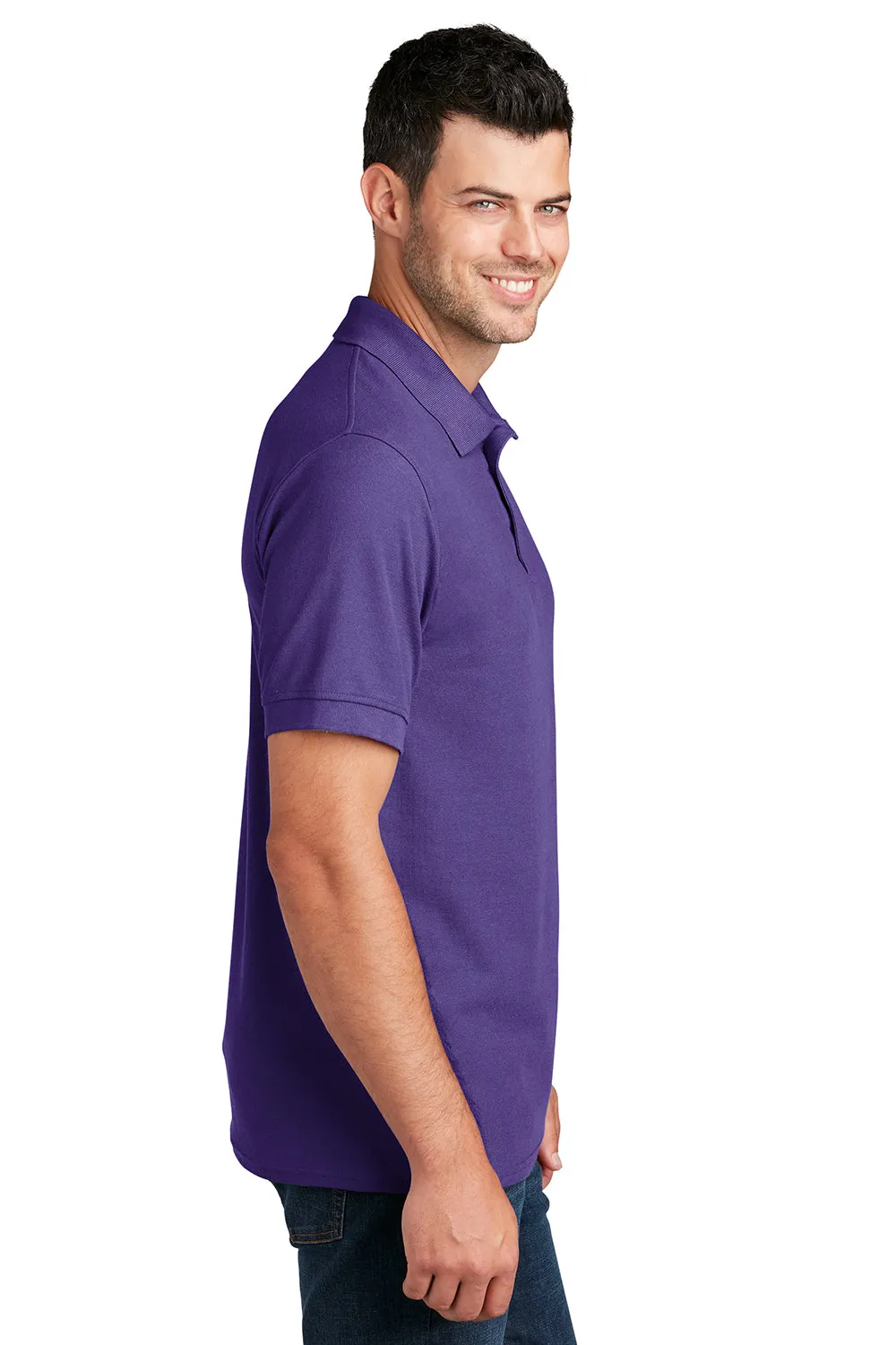 Port & Company Mens Core Stain Resistant Short Sleeve Polo Shirt - Purple  Buy the latest Clothing Port-Company