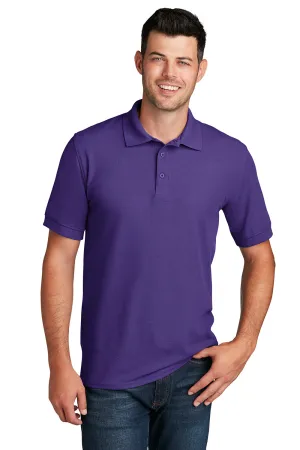 Port & Company Mens Core Stain Resistant Short Sleeve Polo Shirt - Purple  Buy the latest Clothing Port-Company