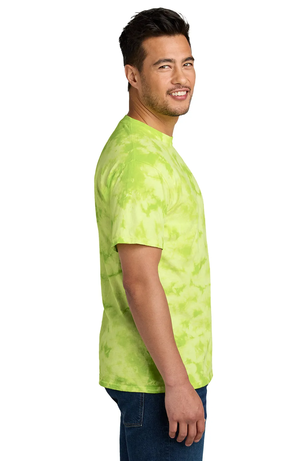 Port & Company Mens Crystal Tie-Dye Short Sleeve Crewneck T-Shirt - Lemon Lime  Buy the latest Clothing Port-Company