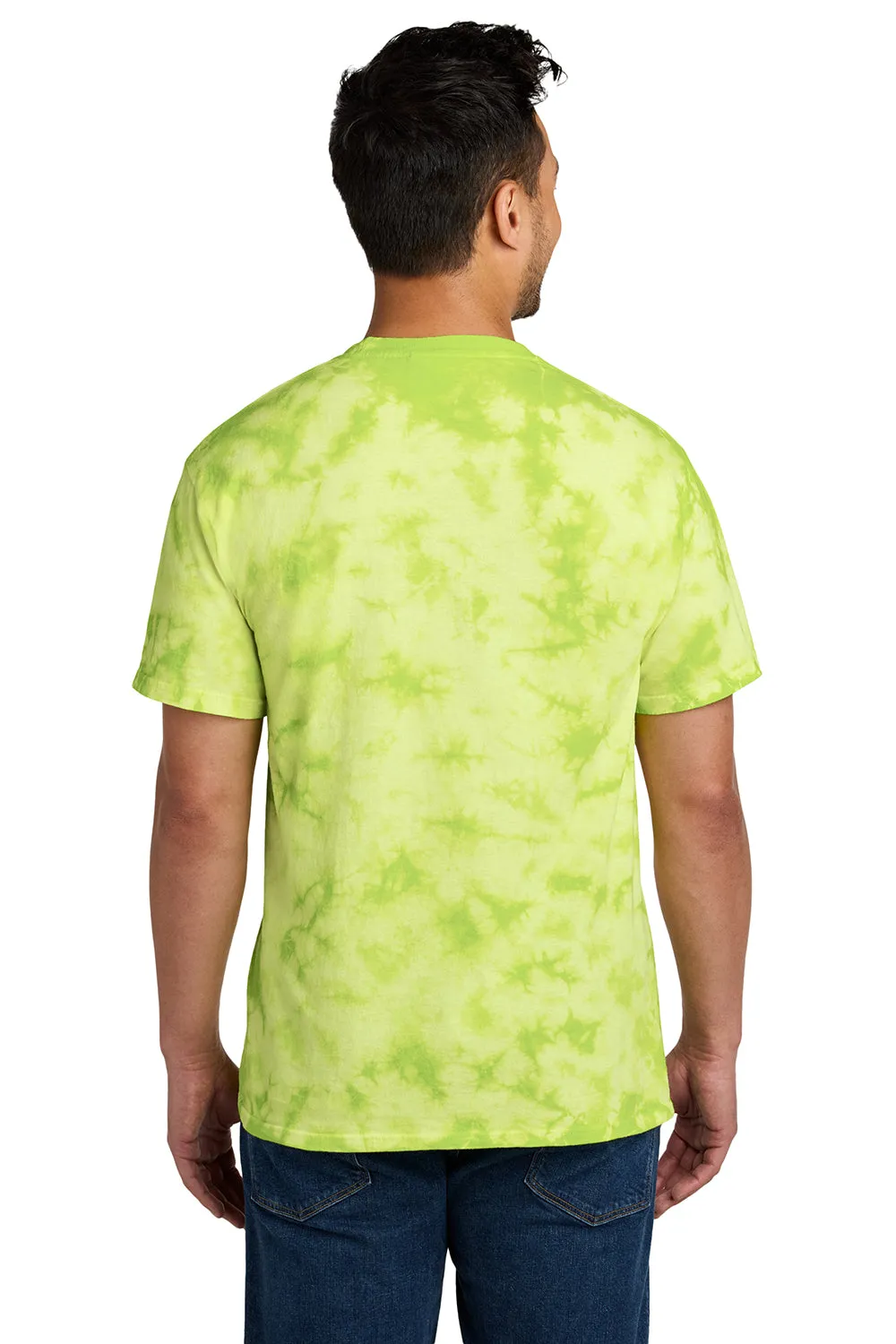 Port & Company Mens Crystal Tie-Dye Short Sleeve Crewneck T-Shirt - Lemon Lime  Buy the latest Clothing Port-Company