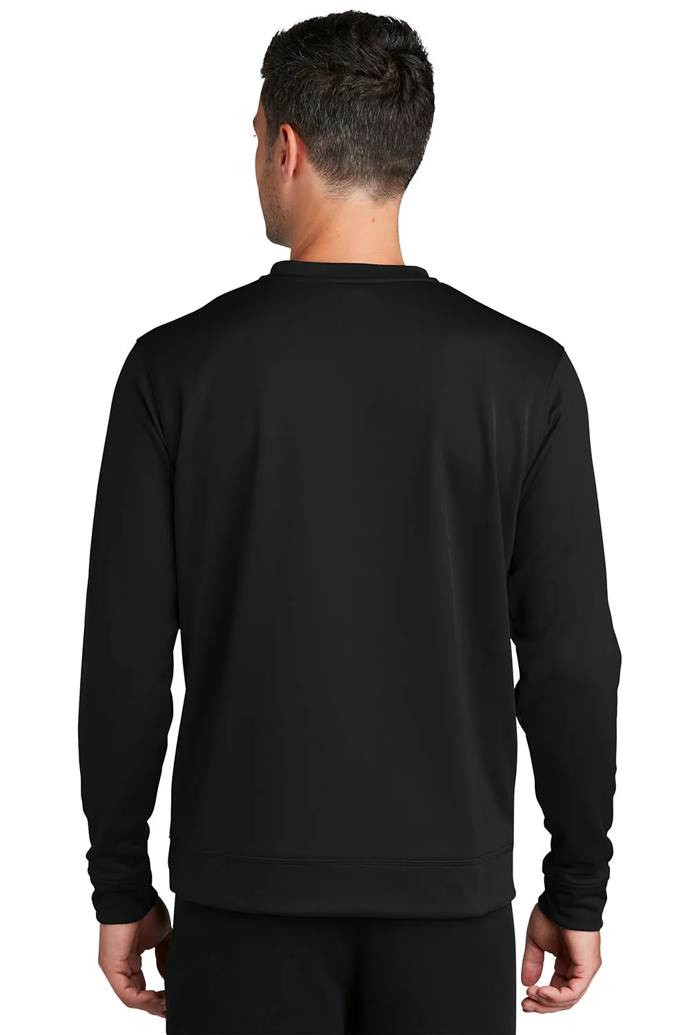 Port & Company Mens Dry Zone Performance Moisture Wicking Fleece Crewneck Sweatshirt - Jet Black  Buy the latest Clothing Port-Company
