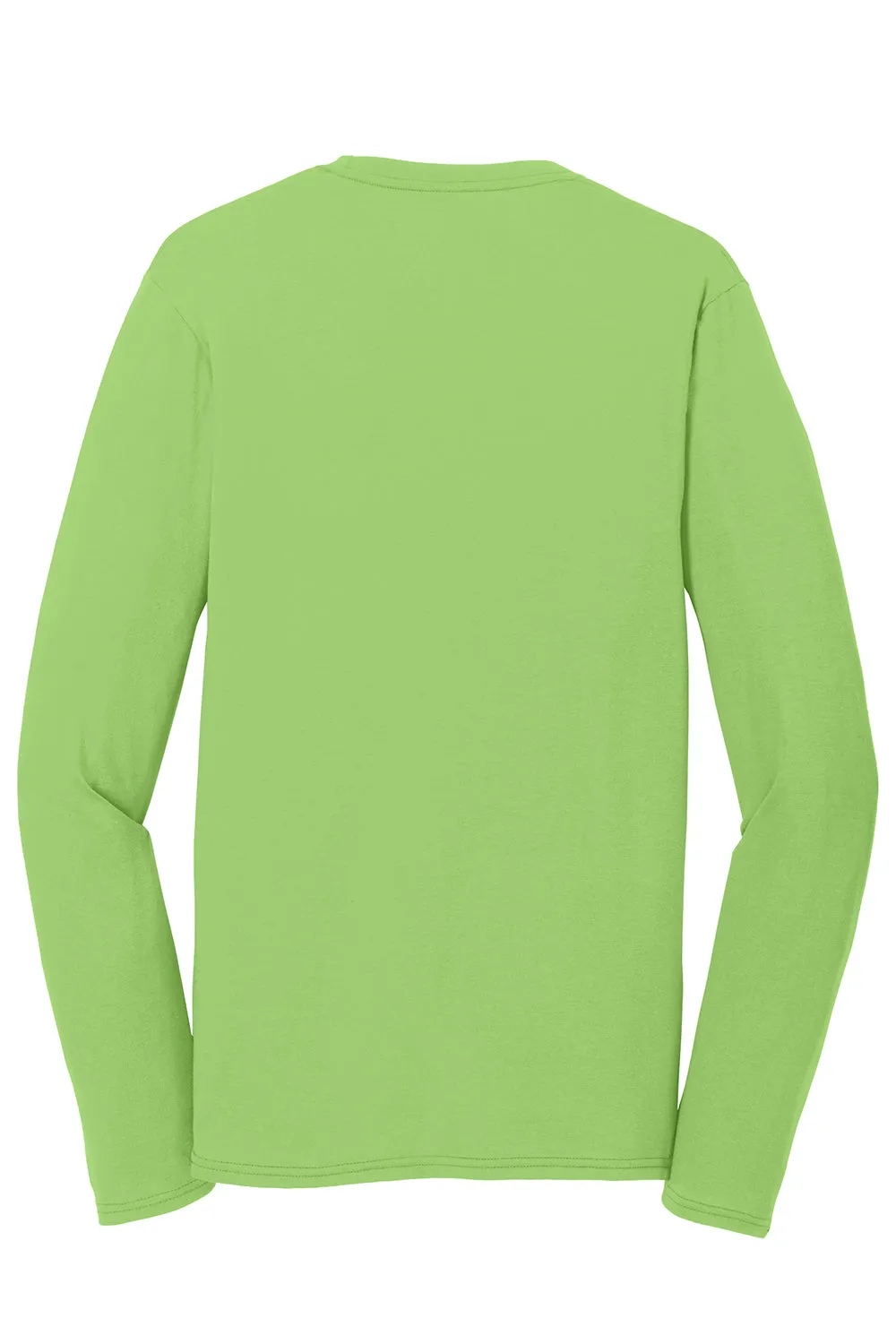 Port & Company Mens Dry Zone Performance Moisture Wicking Long Sleeve Crewneck T-Shirt - Lime Green  Buy the latest Clothing Port-Company