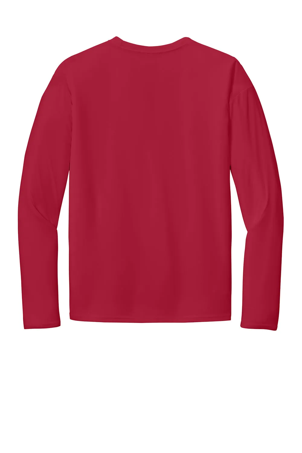 Port & Company Mens Dry Zone Performance Moisture Wicking Long Sleeve Crewneck T-Shirt - Red  Buy the latest Clothing Port-Company