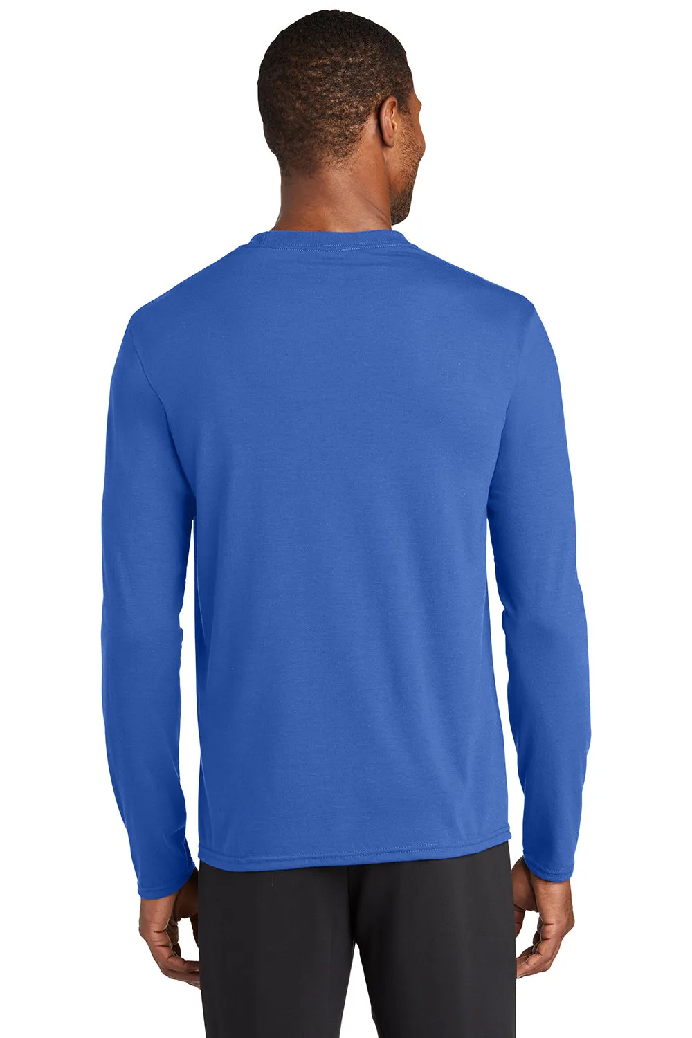 Port & Company Mens Dry Zone Performance Moisture Wicking Long Sleeve Crewneck T-Shirt - True Royal Blue  Buy the latest Clothing Port-Company