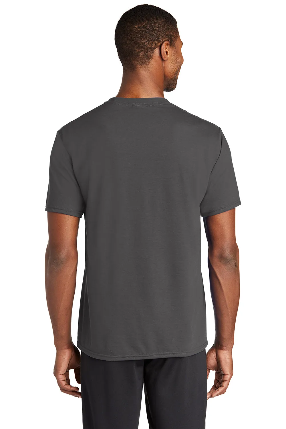 Port & Company Mens Dry Zone Performance Moisture Wicking Short Sleeve Crewneck T-Shirt - Charcoal Grey  Buy the latest Clothing Port-Company