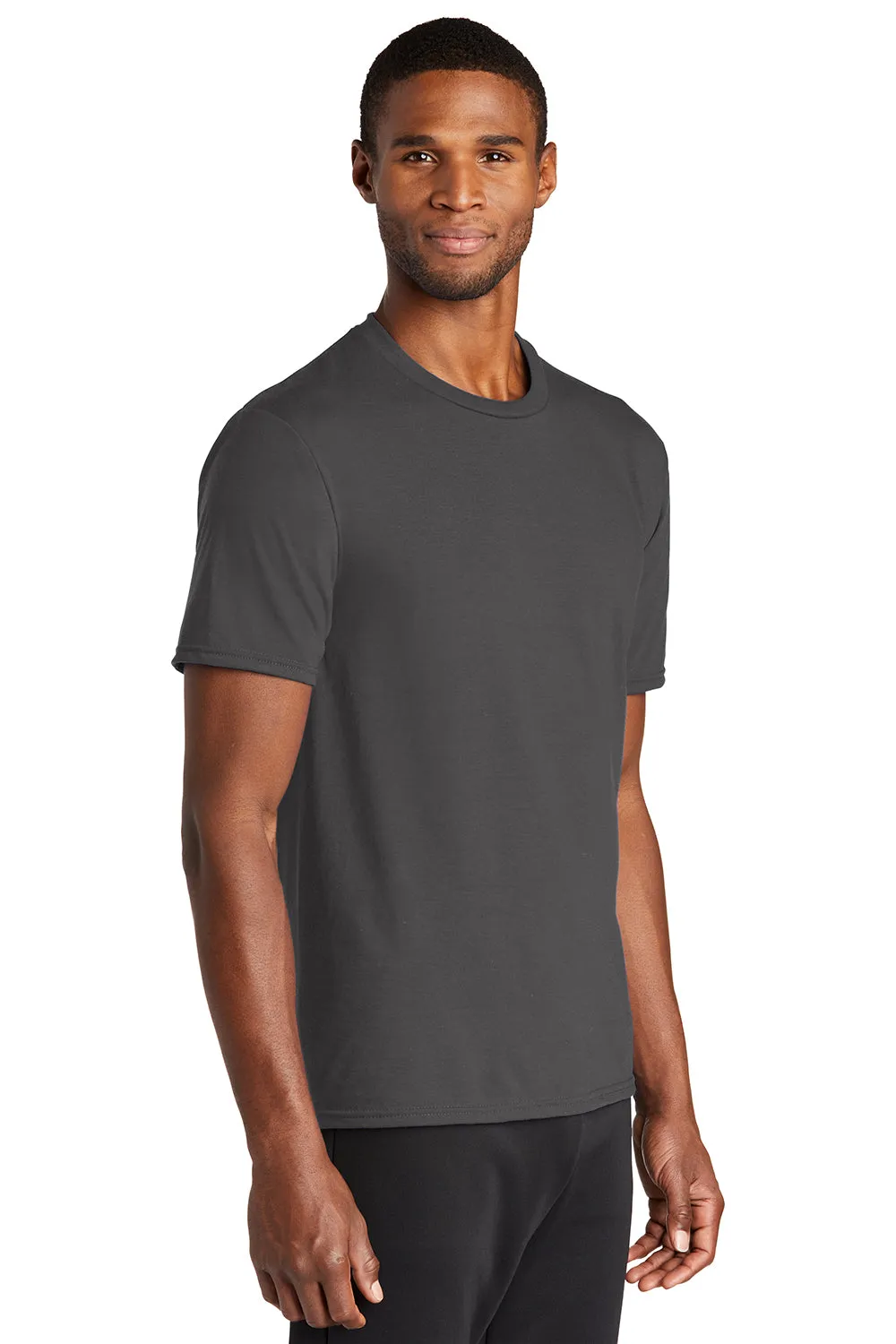 Port & Company Mens Dry Zone Performance Moisture Wicking Short Sleeve Crewneck T-Shirt - Charcoal Grey  Buy the latest Clothing Port-Company