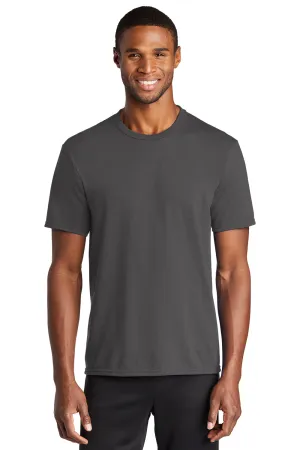 Port & Company Mens Dry Zone Performance Moisture Wicking Short Sleeve Crewneck T-Shirt - Charcoal Grey  Buy the latest Clothing Port-Company