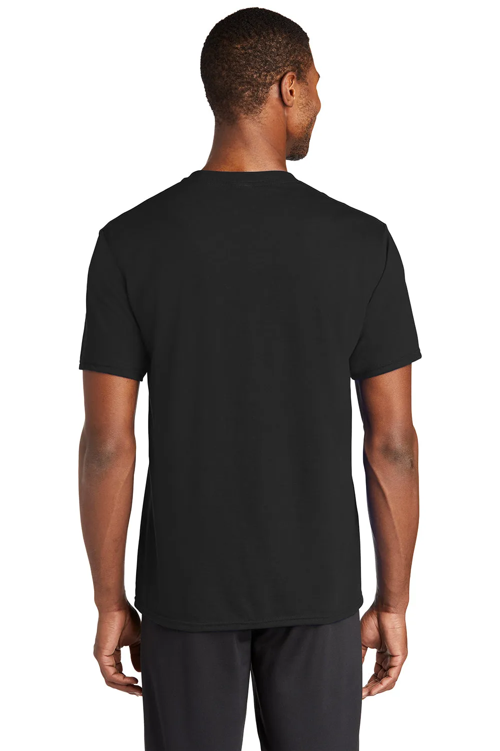Port & Company Mens Dry Zone Performance Moisture Wicking Short Sleeve Crewneck T-Shirt - Jet Black  Buy the latest Clothing Port-Company