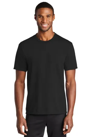 Port & Company Mens Dry Zone Performance Moisture Wicking Short Sleeve Crewneck T-Shirt - Jet Black  Buy the latest Clothing Port-Company