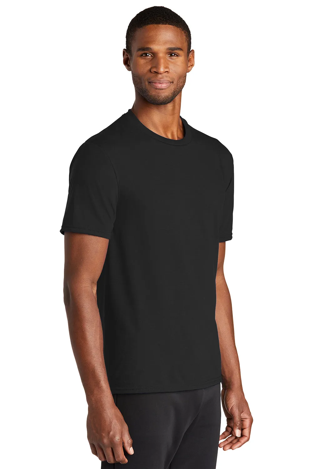 Port & Company Mens Dry Zone Performance Moisture Wicking Short Sleeve Crewneck T-Shirt - Jet Black  Buy the latest Clothing Port-Company