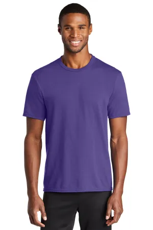 Port & Company Mens Dry Zone Performance Moisture Wicking Short Sleeve Crewneck T-Shirt - Purple  Buy the latest Clothing Port-Company