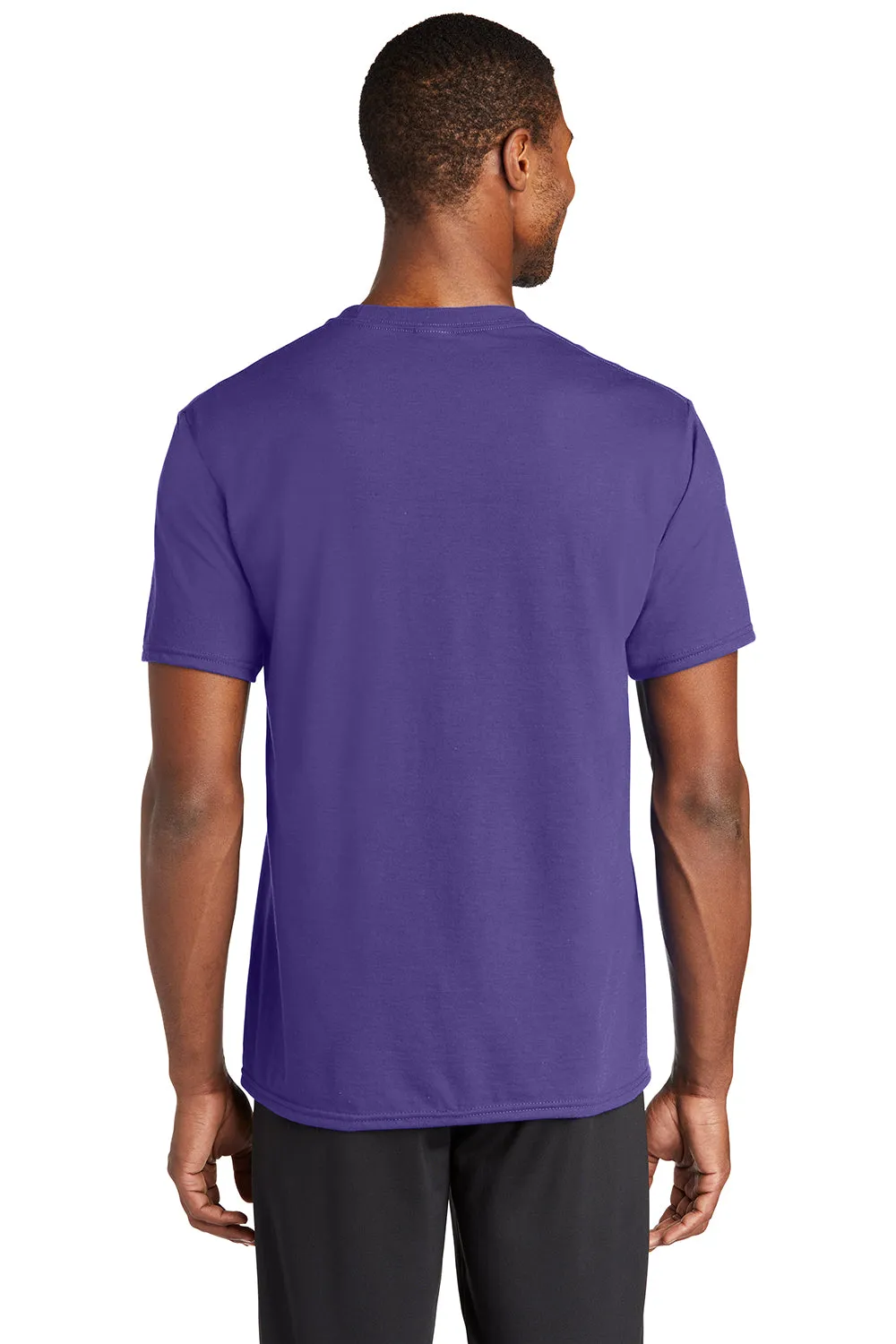 Port & Company Mens Dry Zone Performance Moisture Wicking Short Sleeve Crewneck T-Shirt - Purple  Buy the latest Clothing Port-Company