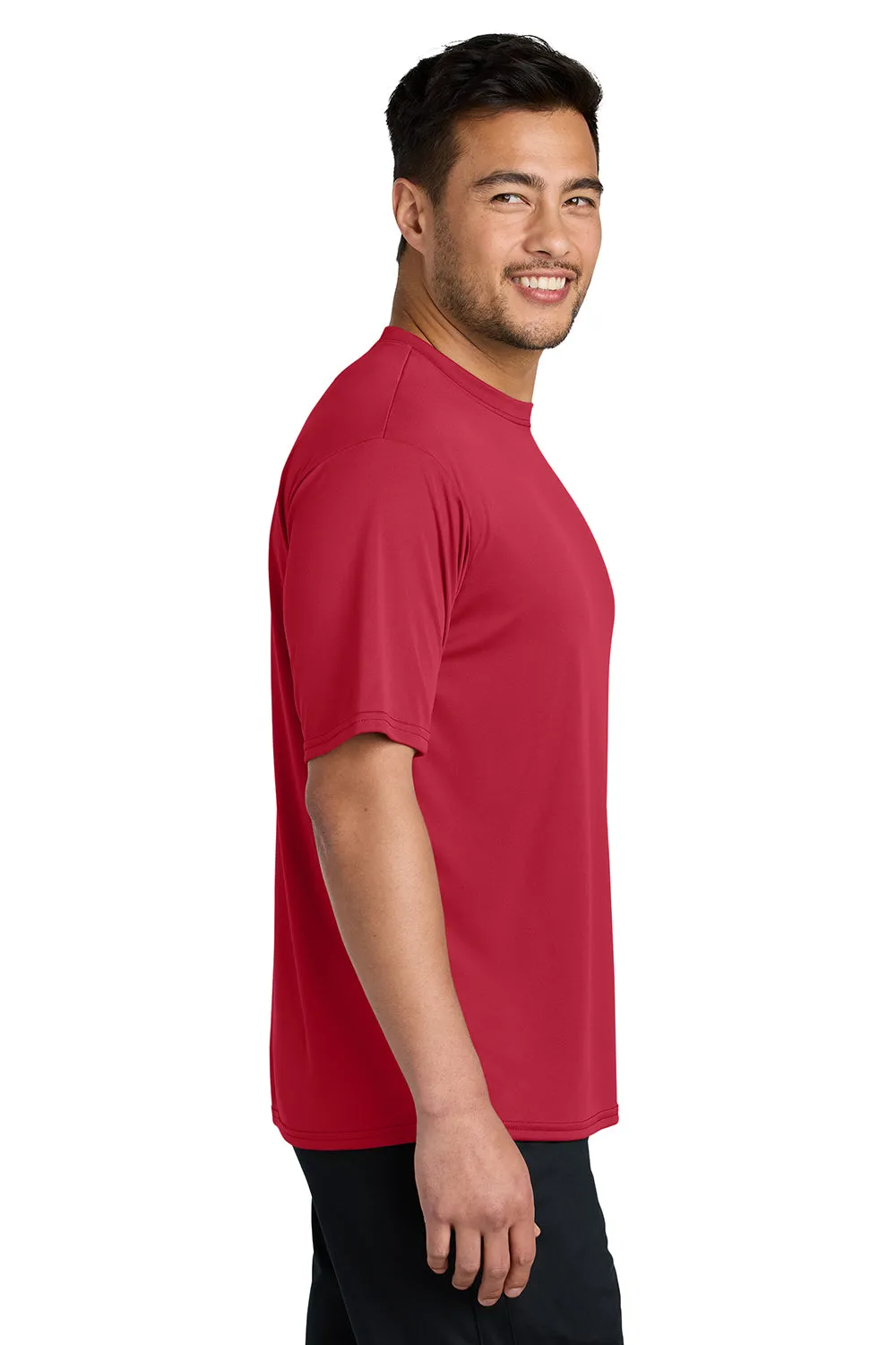 Port & Company Mens Dry Zone Performance Moisture Wicking Short Sleeve Crewneck T-Shirt - Red  Buy the latest Clothing Port-Company