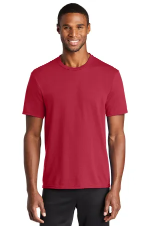 Port & Company Mens Dry Zone Performance Moisture Wicking Short Sleeve Crewneck T-Shirt - Red  Buy the latest Clothing Port-Company