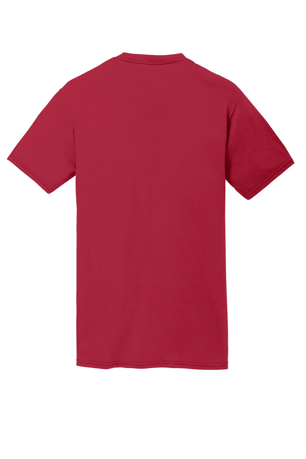 Port & Company Mens Dry Zone Performance Moisture Wicking Short Sleeve Crewneck T-Shirt - Red  Buy the latest Clothing Port-Company