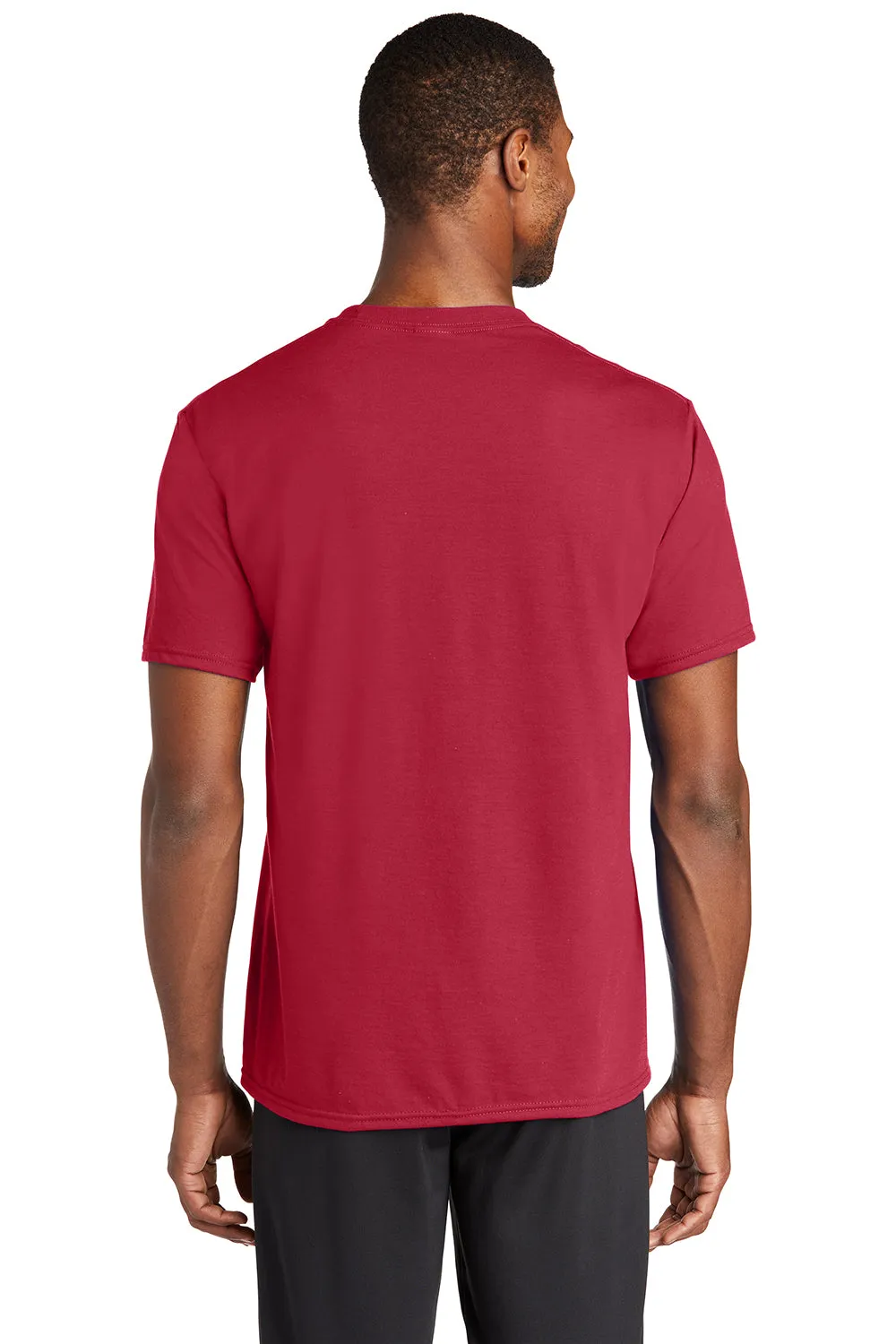 Port & Company Mens Dry Zone Performance Moisture Wicking Short Sleeve Crewneck T-Shirt - Red  Buy the latest Clothing Port-Company