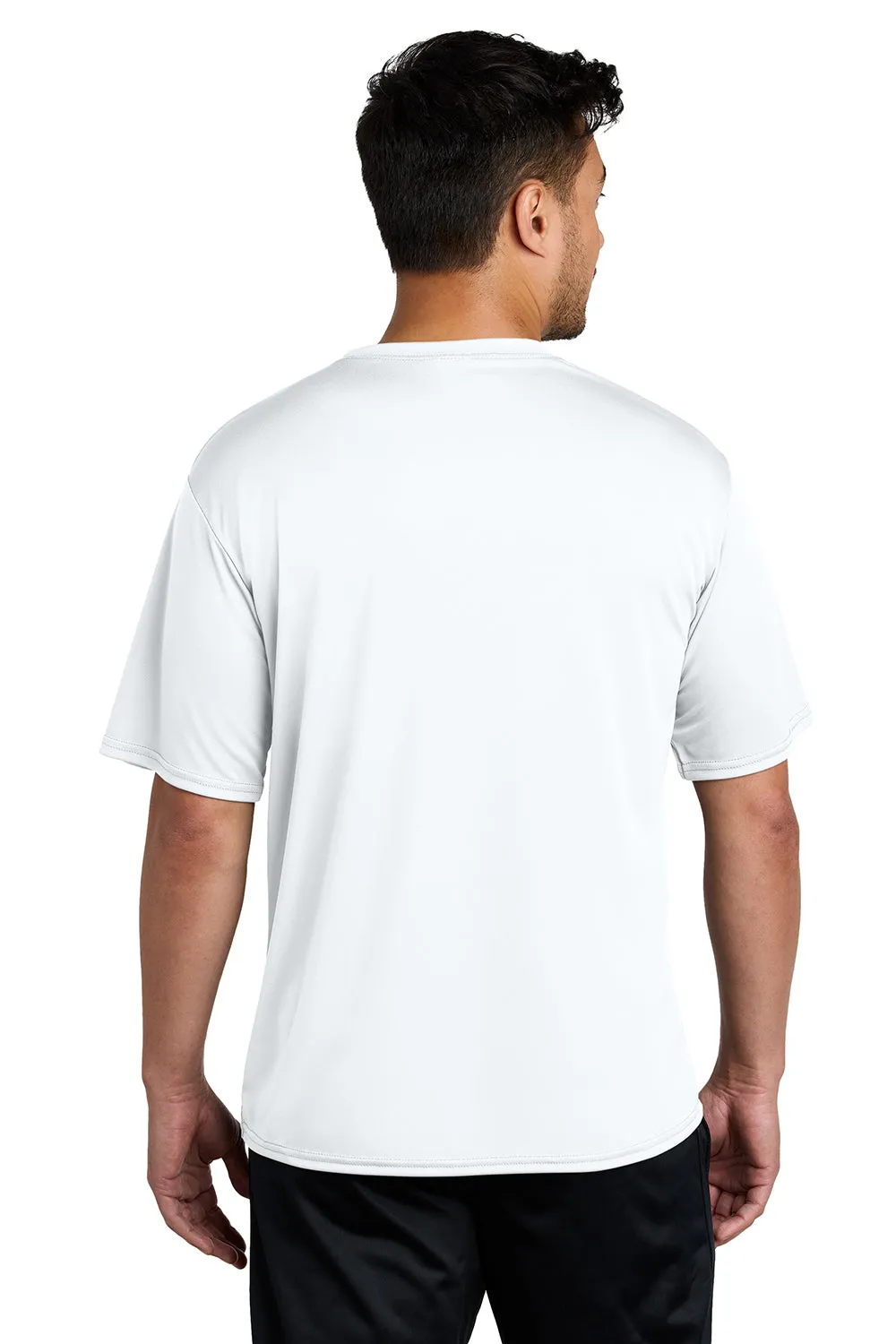 Port & Company Mens Dry Zone Performance Moisture Wicking Short Sleeve Crewneck T-Shirt - White  Buy the latest Clothing Port-Company