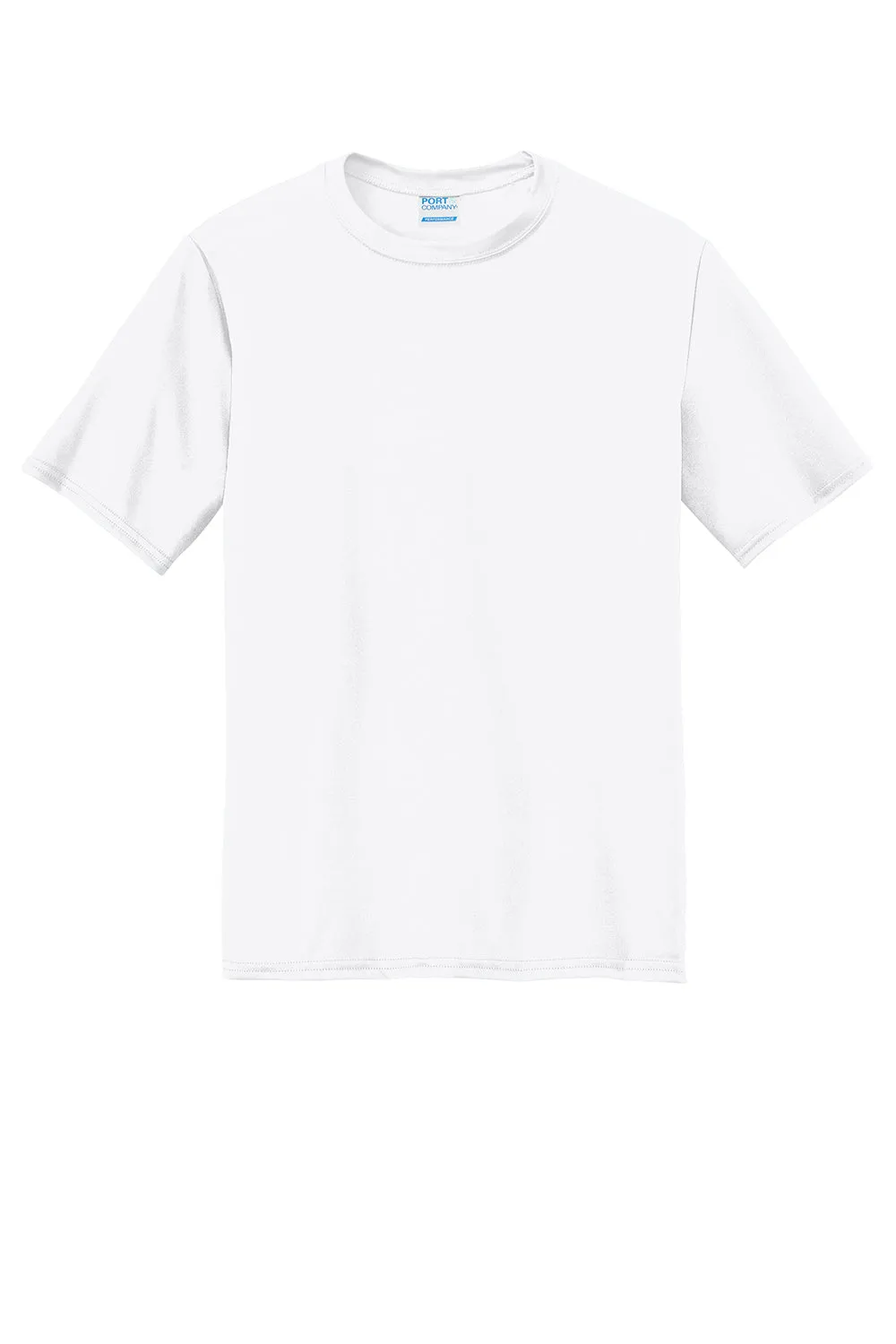 Port & Company Mens Dry Zone Performance Moisture Wicking Short Sleeve Crewneck T-Shirt - White  Buy the latest Clothing Port-Company