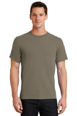 Port & Company Mens Essential Short Sleeve Crewneck T-Shirt - Dusty Brown  Buy the latest Clothing Port-Company