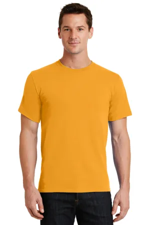 Port & Company Mens Essential Short Sleeve Crewneck T-Shirt - Gold  Buy the latest Clothing Port-Company