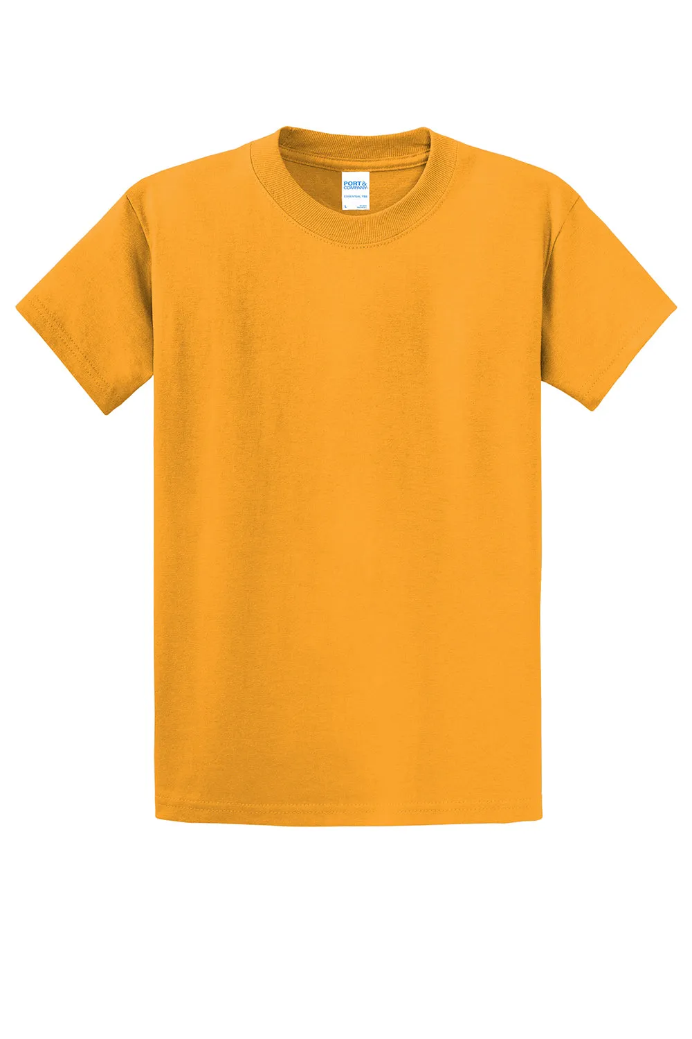 Port & Company Mens Essential Short Sleeve Crewneck T-Shirt - Gold  Buy the latest Clothing Port-Company