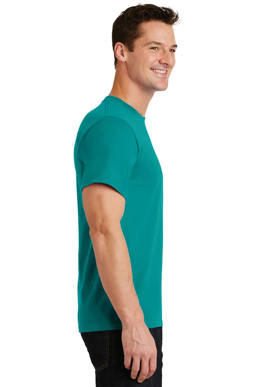 Port & Company Mens Essential Short Sleeve Crewneck T-Shirt - Jade Green  Buy the latest Clothing Port-Company