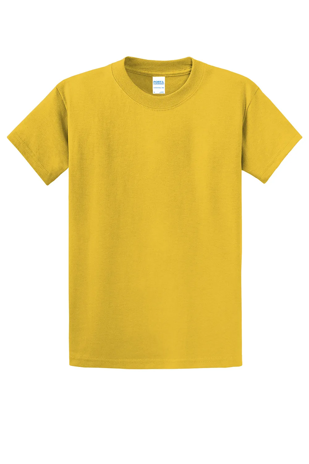 Port & Company Mens Essential Short Sleeve Crewneck T-Shirt - Lemon Yellow  Buy the latest Clothing Port-Company
