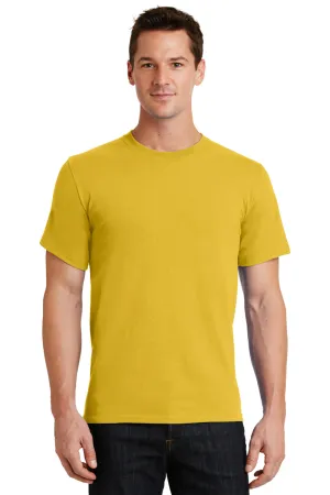 Port & Company Mens Essential Short Sleeve Crewneck T-Shirt - Lemon Yellow  Buy the latest Clothing Port-Company