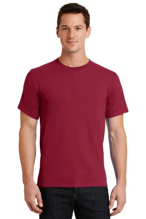 Port & Company Mens Essential Short Sleeve Crewneck T-Shirt - Rich Red  Buy the latest Clothing Port-Company