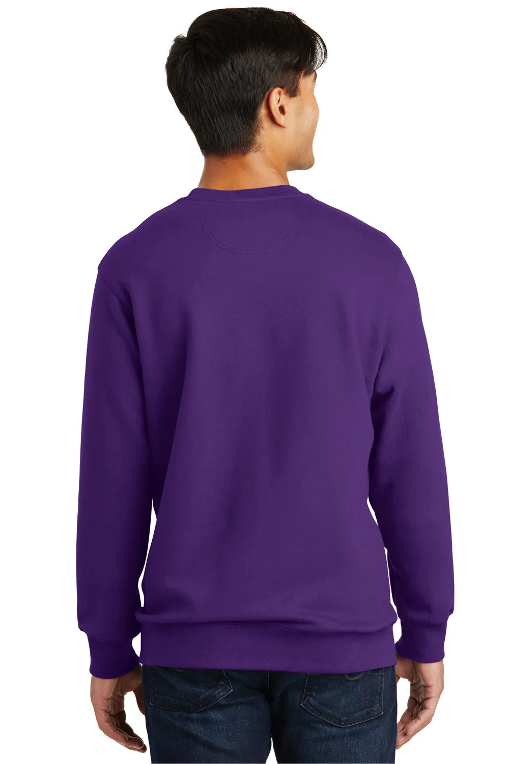 Port & Company Mens Fan Favorite Fleece Crewneck Sweatshirt - Team Purple - Closeout  Buy the latest Clothing Port-Company
