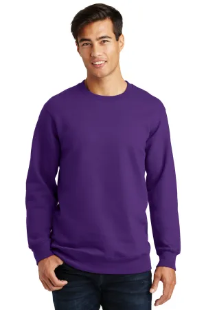 Port & Company Mens Fan Favorite Fleece Crewneck Sweatshirt - Team Purple - Closeout  Buy the latest Clothing Port-Company