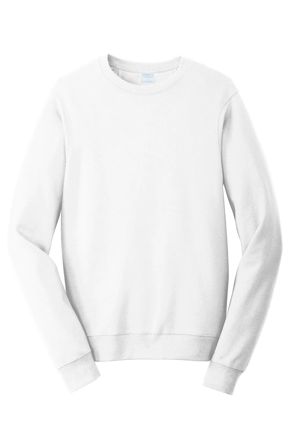 Port & Company Mens Fan Favorite Fleece Crewneck Sweatshirt - White  Buy the latest Clothing Port-Company