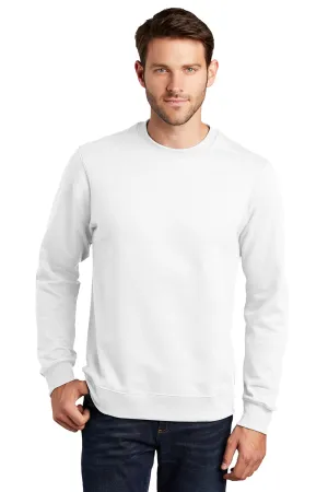 Port & Company Mens Fan Favorite Fleece Crewneck Sweatshirt - White  Buy the latest Clothing Port-Company