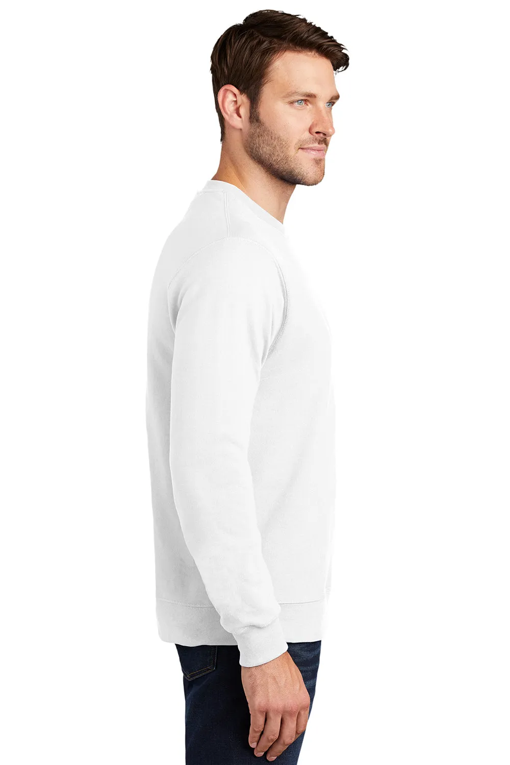 Port & Company Mens Fan Favorite Fleece Crewneck Sweatshirt - White  Buy the latest Clothing Port-Company