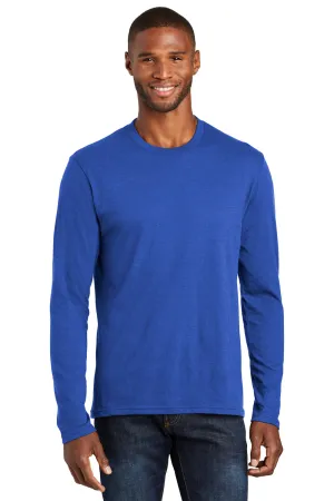 Port & Company Mens Fan Favorite Long Sleeve Crewneck T-Shirt - Heather True Royal Blue  Buy the latest Clothing Port-Company
