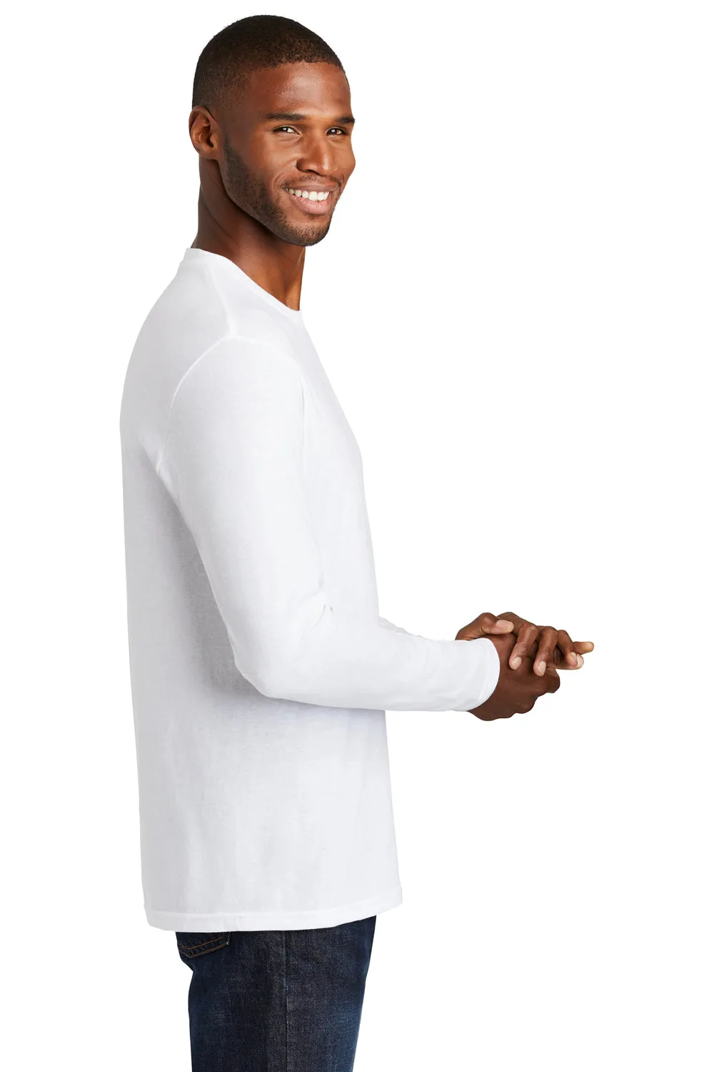 Port & Company Mens Fan Favorite Long Sleeve Crewneck T-Shirt - White  Buy the latest Clothing Port-Company