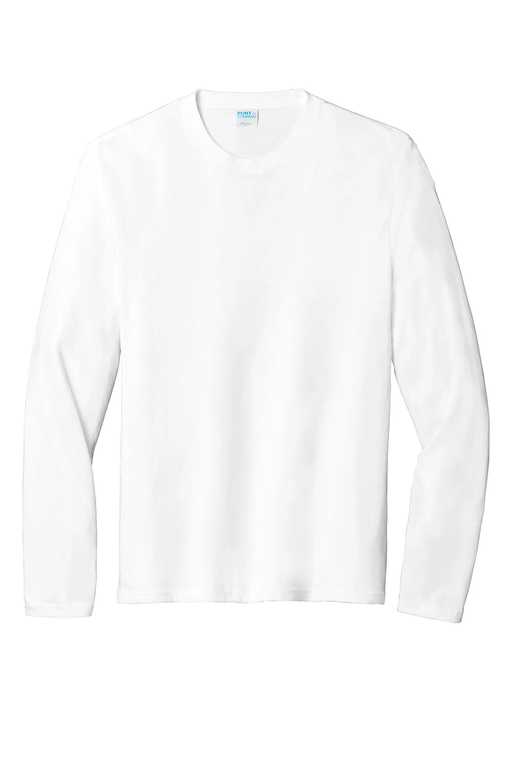 Port & Company Mens Fan Favorite Long Sleeve Crewneck T-Shirt - White  Buy the latest Clothing Port-Company