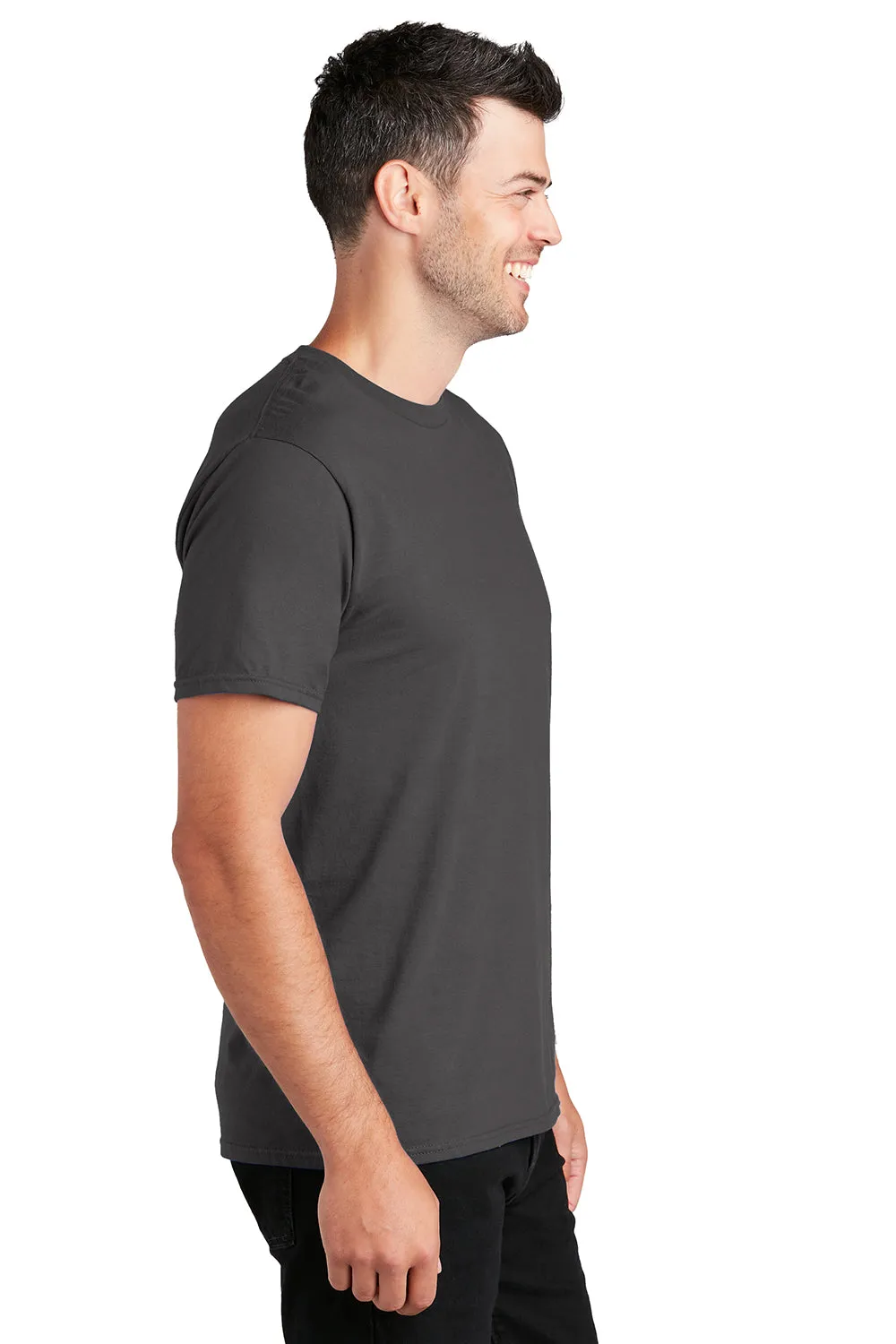 Port & Company Mens Fan Favorite Short Sleeve Crewneck T-Shirt - Charcoal Grey  Buy the latest Clothing Port-Company