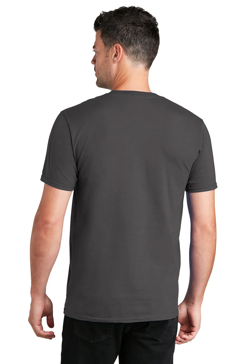Port & Company Mens Fan Favorite Short Sleeve Crewneck T-Shirt - Charcoal Grey  Buy the latest Clothing Port-Company