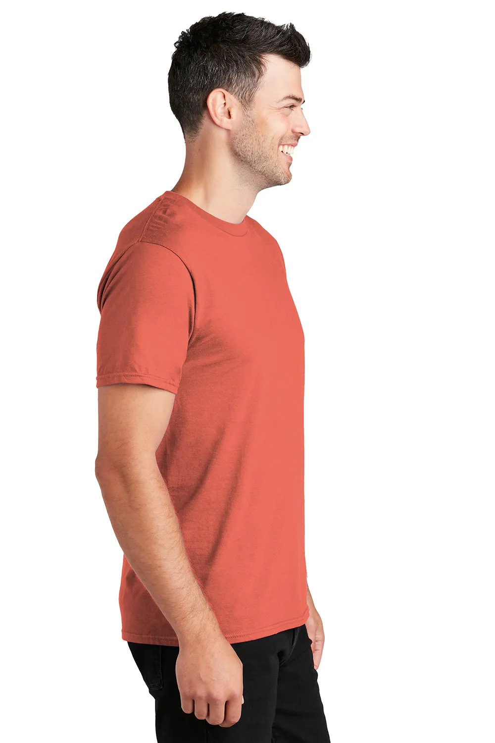 Port & Company Mens Fan Favorite Short Sleeve Crewneck T-Shirt - Coral  Buy the latest Clothing Port-Company