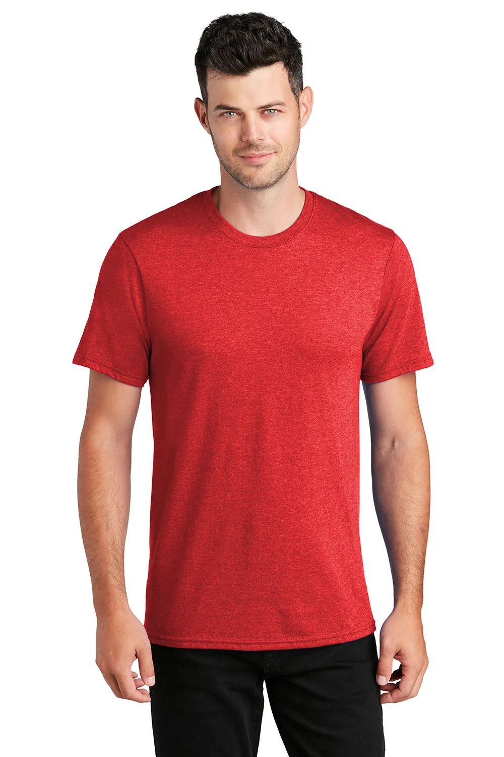 Port & Company Mens Fan Favorite Short Sleeve Crewneck T-Shirt - Heather Bright Red  Buy the latest Clothing Port-Company