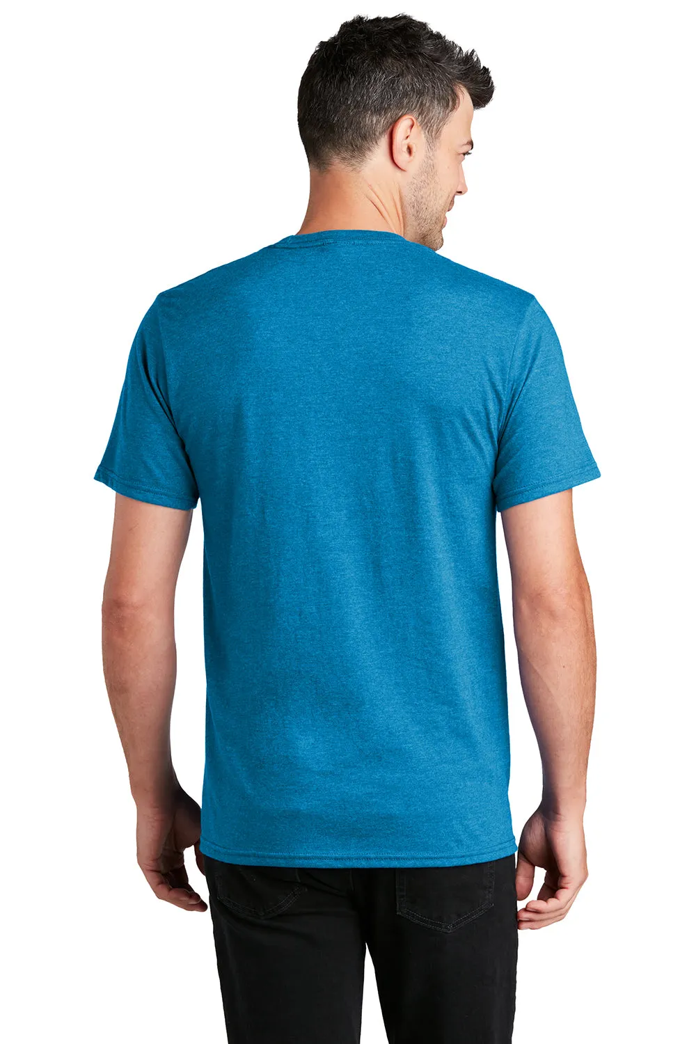 Port & Company Mens Fan Favorite Short Sleeve Crewneck T-Shirt - Heather Sapphire Blue  Buy the latest Clothing Port-Company