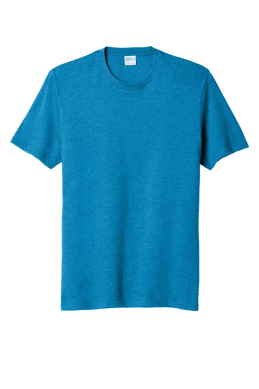 Port & Company Mens Fan Favorite Short Sleeve Crewneck T-Shirt - Heather Sapphire Blue  Buy the latest Clothing Port-Company