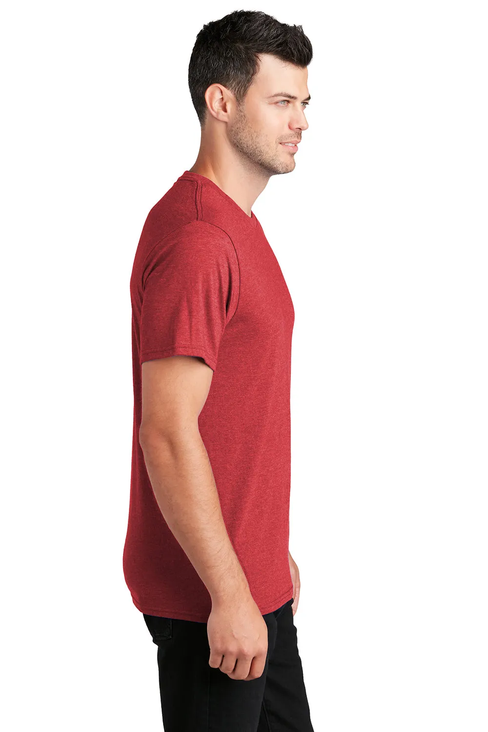 Port & Company Mens Fan Favorite Short Sleeve Crewneck T-Shirt - Heather Team Cardinal Red  Buy the latest Clothing Port-Company
