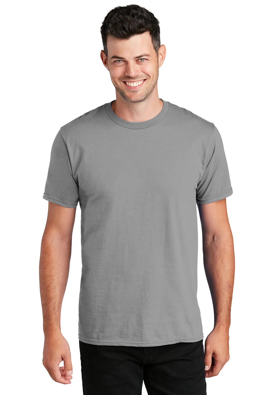 Port & Company Mens Fan Favorite Short Sleeve Crewneck T-Shirt - Medium Grey  Buy the latest Clothing Port-Company