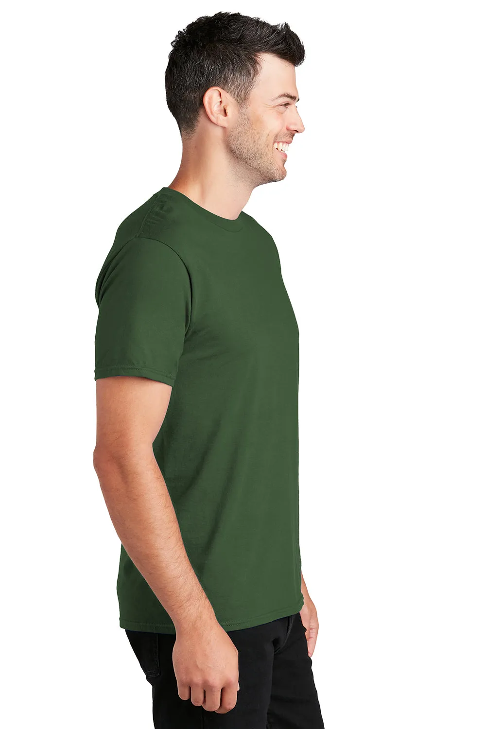 Port & Company Mens Fan Favorite Short Sleeve Crewneck T-Shirt - Olive Green  Buy the latest Clothing Port-Company