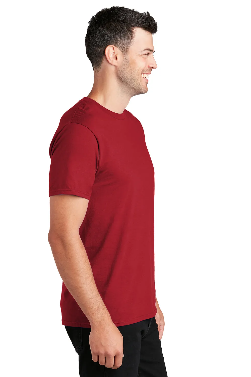 Port & Company Mens Fan Favorite Short Sleeve Crewneck T-Shirt - Team Cardinal Red  Buy the latest Clothing Port-Company