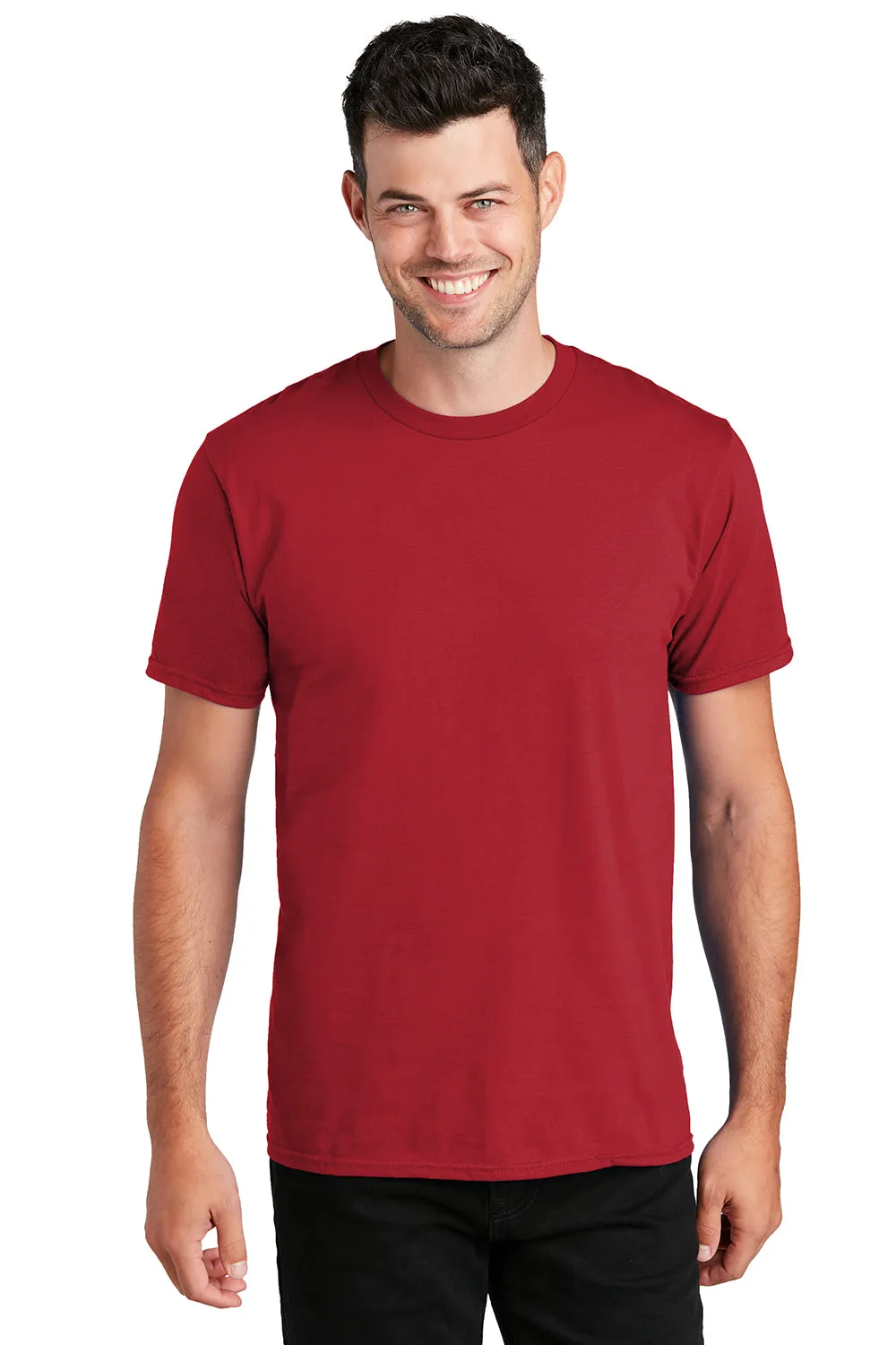 Port & Company Mens Fan Favorite Short Sleeve Crewneck T-Shirt - Team Cardinal Red  Buy the latest Clothing Port-Company
